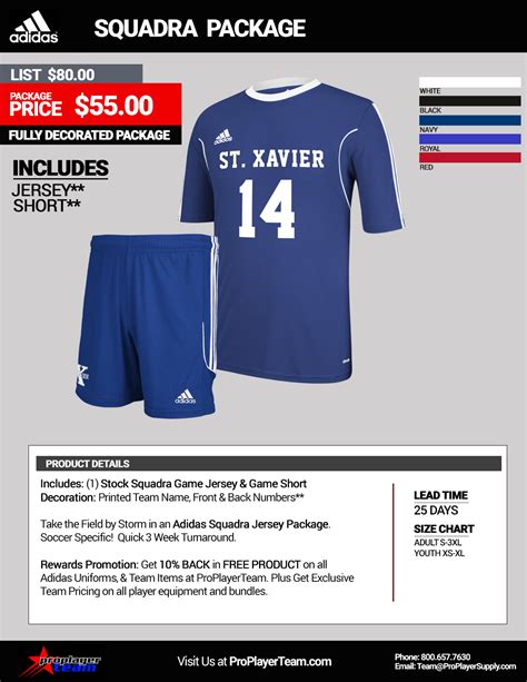 youth soccer uniform packages